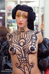 Hot nude teens in public with body art